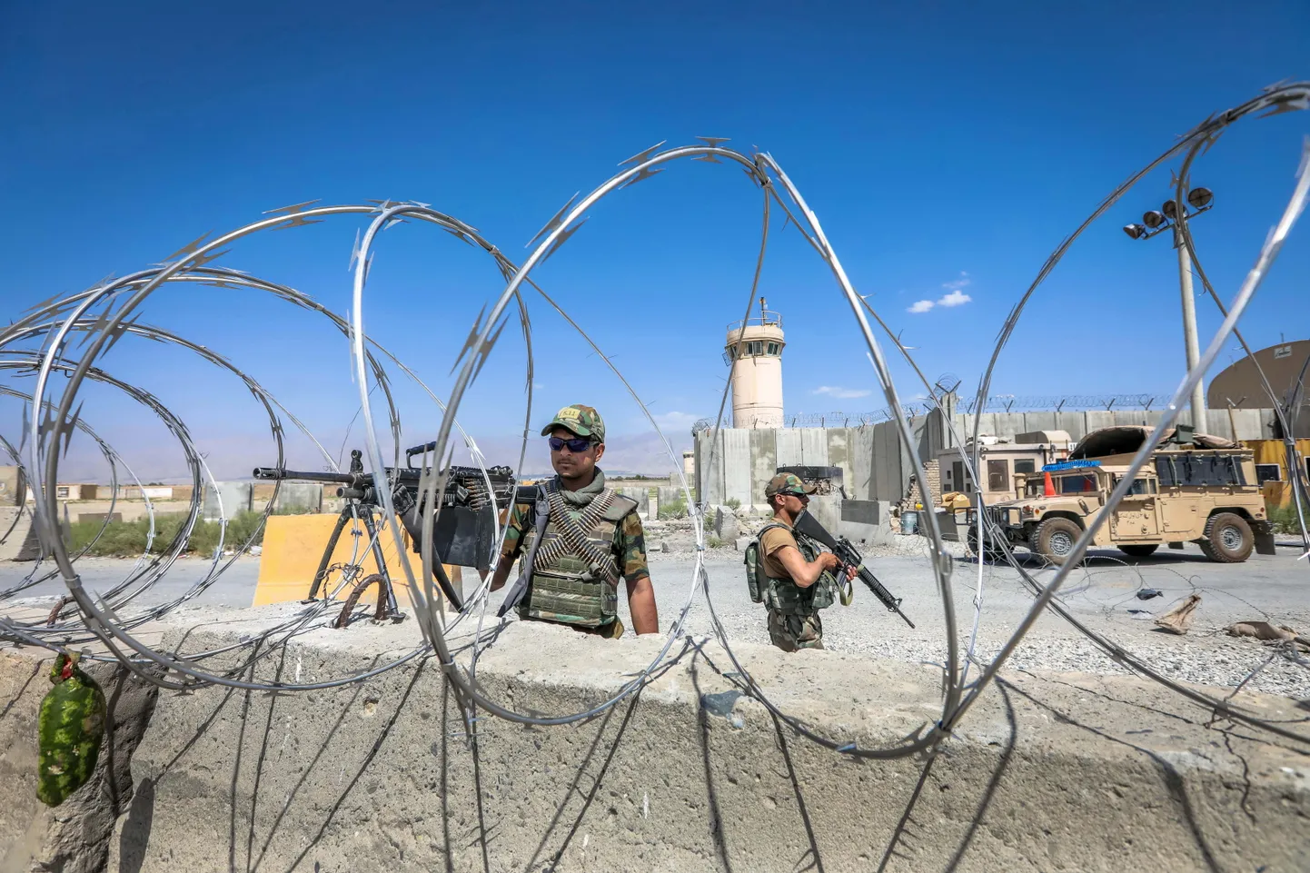 Afganistānas karavīri Bagramas Gaisa spēku bāzē