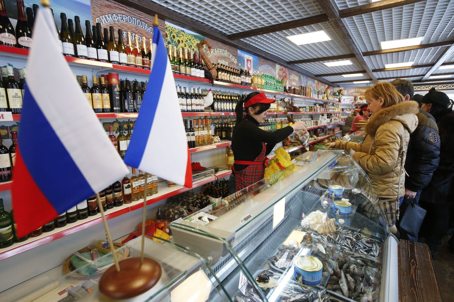 Krimmi kaupade müümisele spetsialiseerunud pood Moskva eeslinnas.