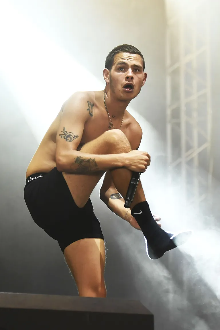 Räppar Slowthai esinemas Reading Festivalil, august 2019.