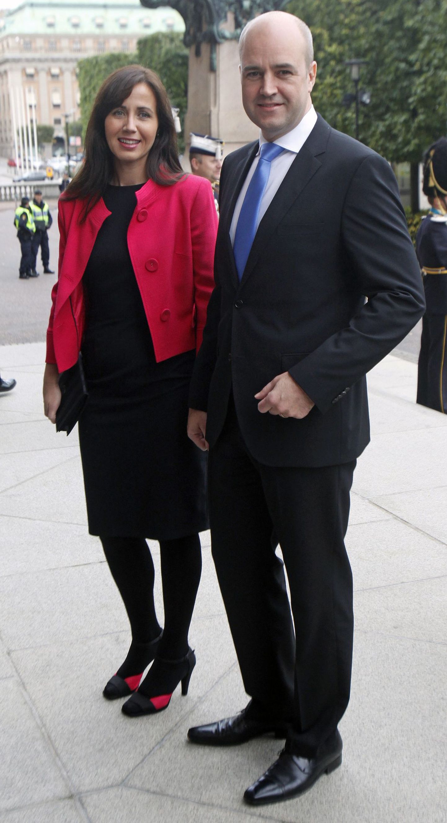 Fredrik Reinfeldt koos abikaasa Filippaga.