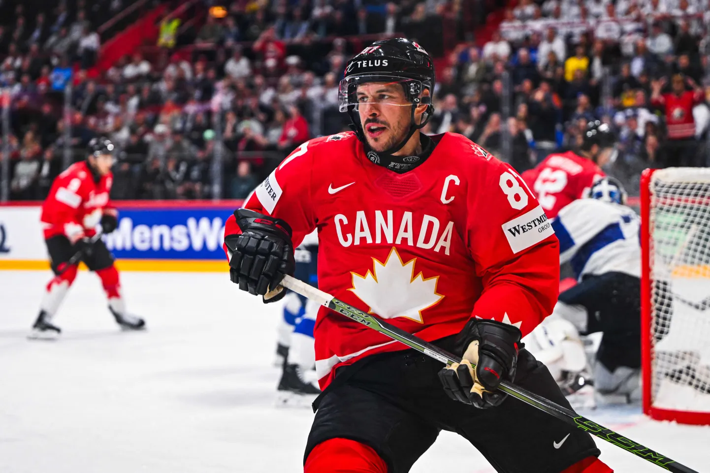 Kanada jäähokikoondise kapten Sidney Crosby.