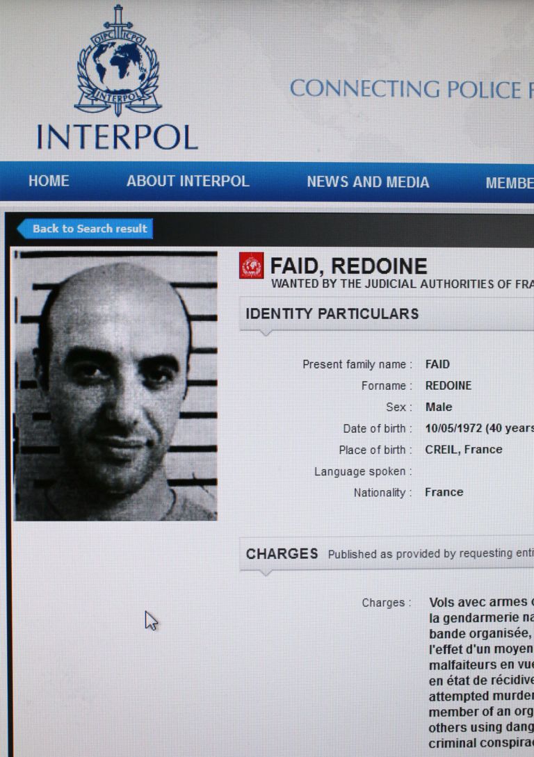 Interpoli tagaotsimiskuultus Redoine Faidi kohta