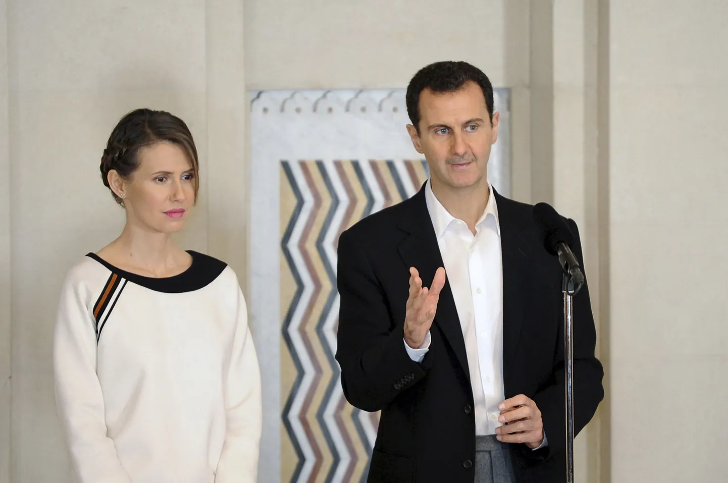 Süüria president Bashar al-Assad koos abikaasa Asmaga.