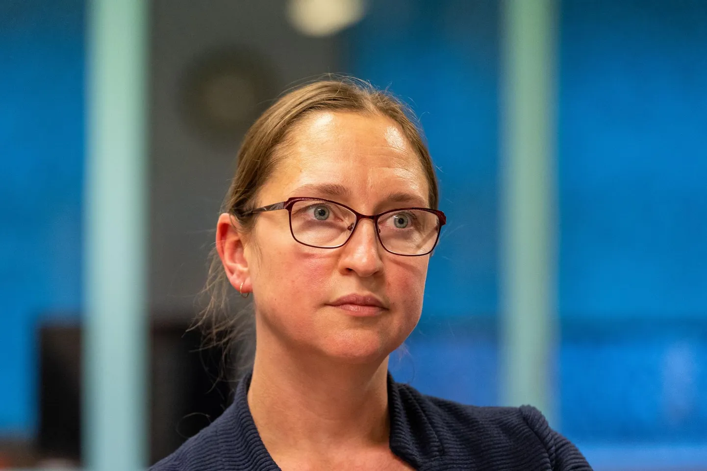 Maarja Brause räägib konverentsil teemal "Sinikollane Eesti - Ukraina naised sõjapaguluses Eestis".