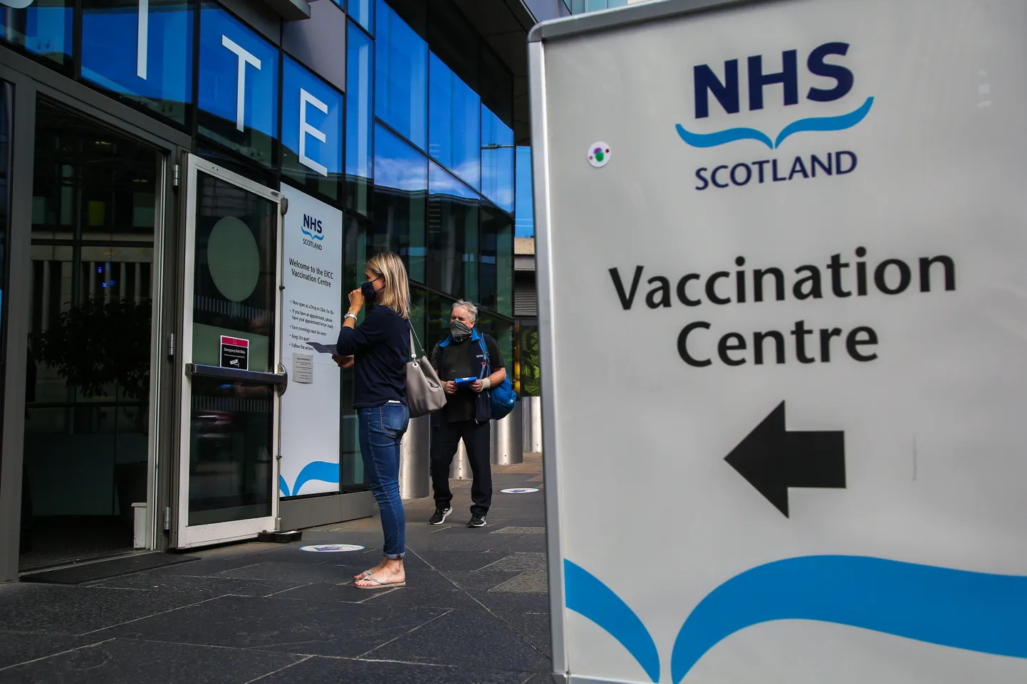 Вакцинация в Шотландии.
