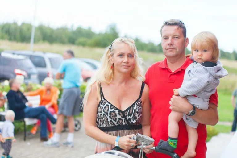 Riina Solman ja pere