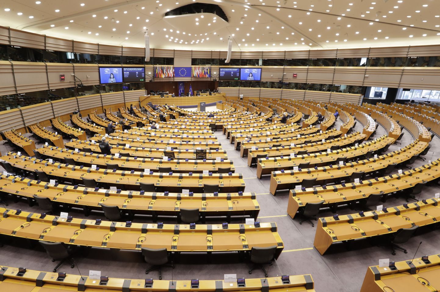 Euroopa Parlamendi plenaaristung Brüsselis.