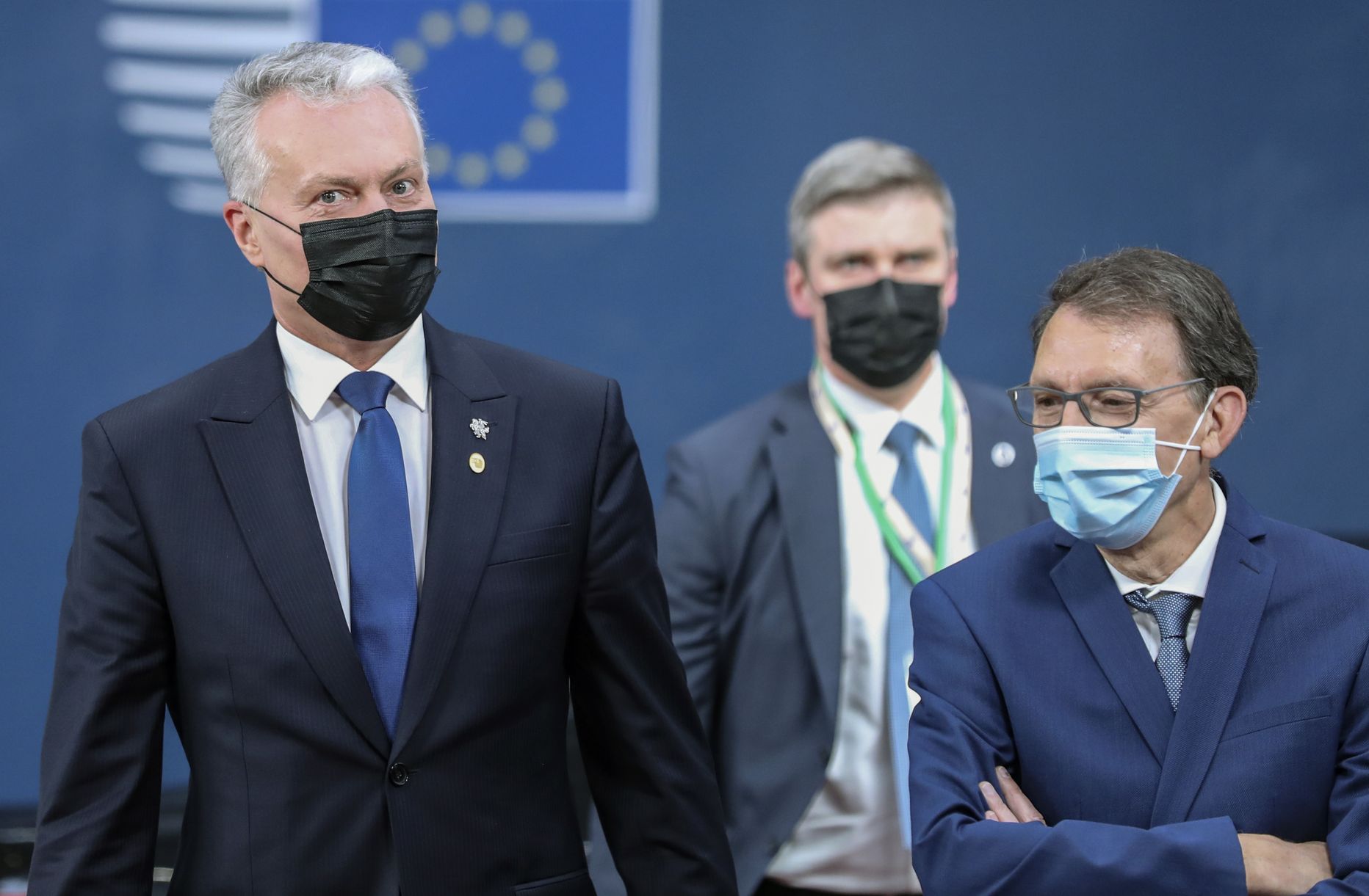 Leedu president Gitanas Nausėda (vasakul) EL-i tippkohtumisel.