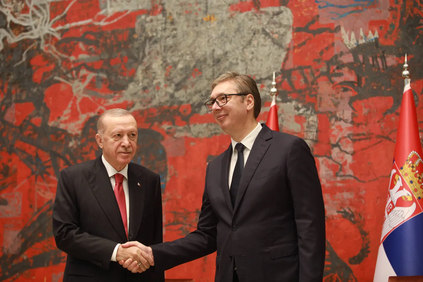 Türgi president Recep Tayyip Erdoğan ja Serbia president Aleksandar Vučić. 11. oktoober 2024.