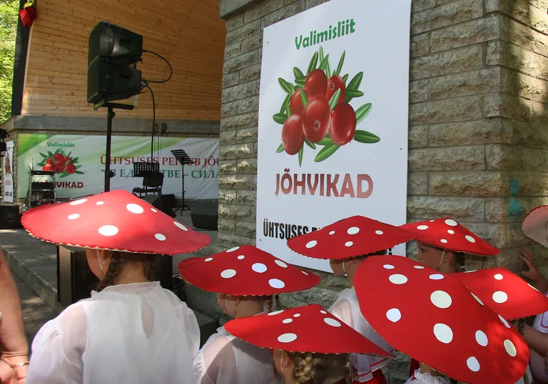 Valimiskampaania üritusel esines ka laste tantsurühm.