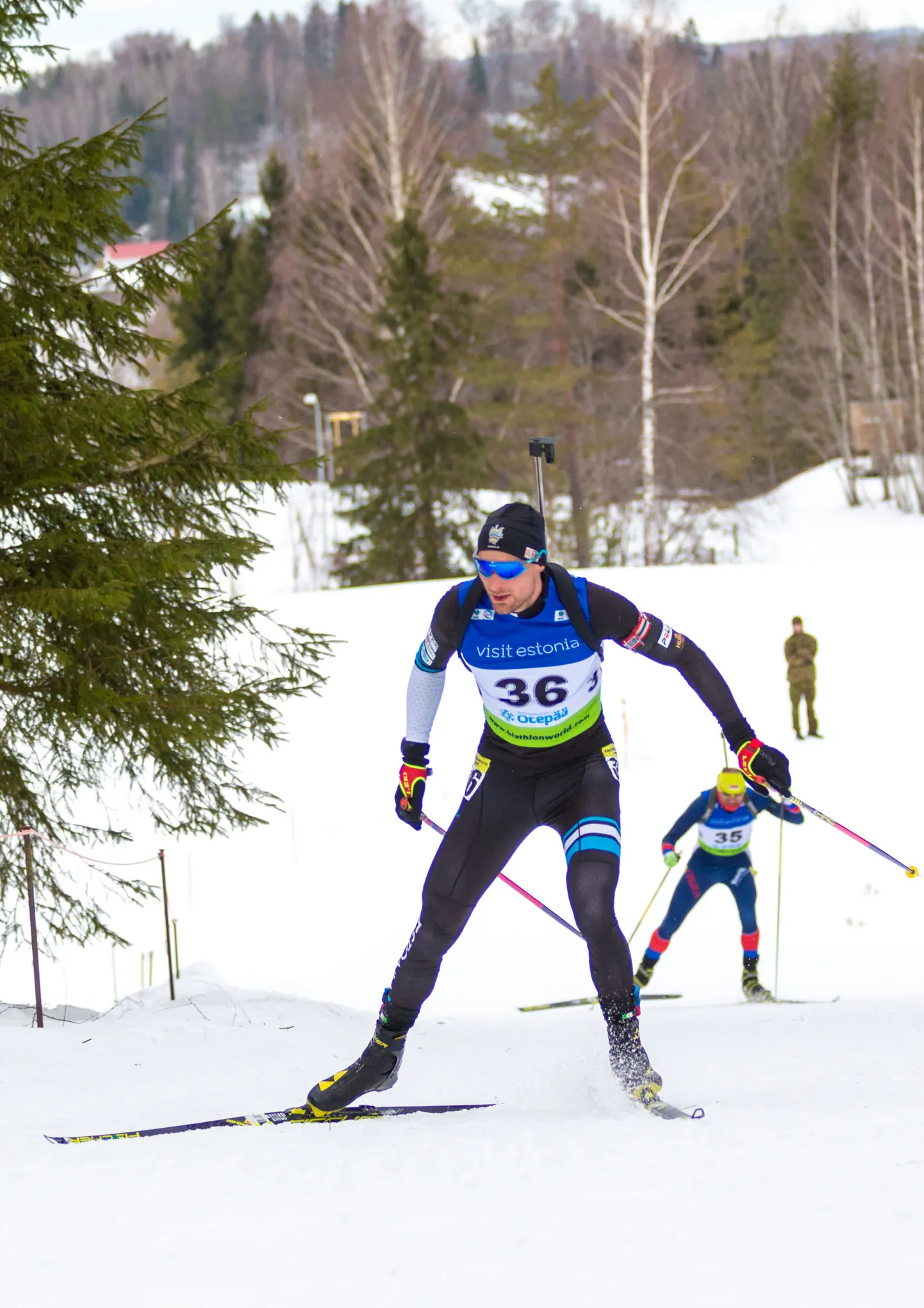 IBU karikavõistluse meeste 10km sprint. Kauri Kõiv.
