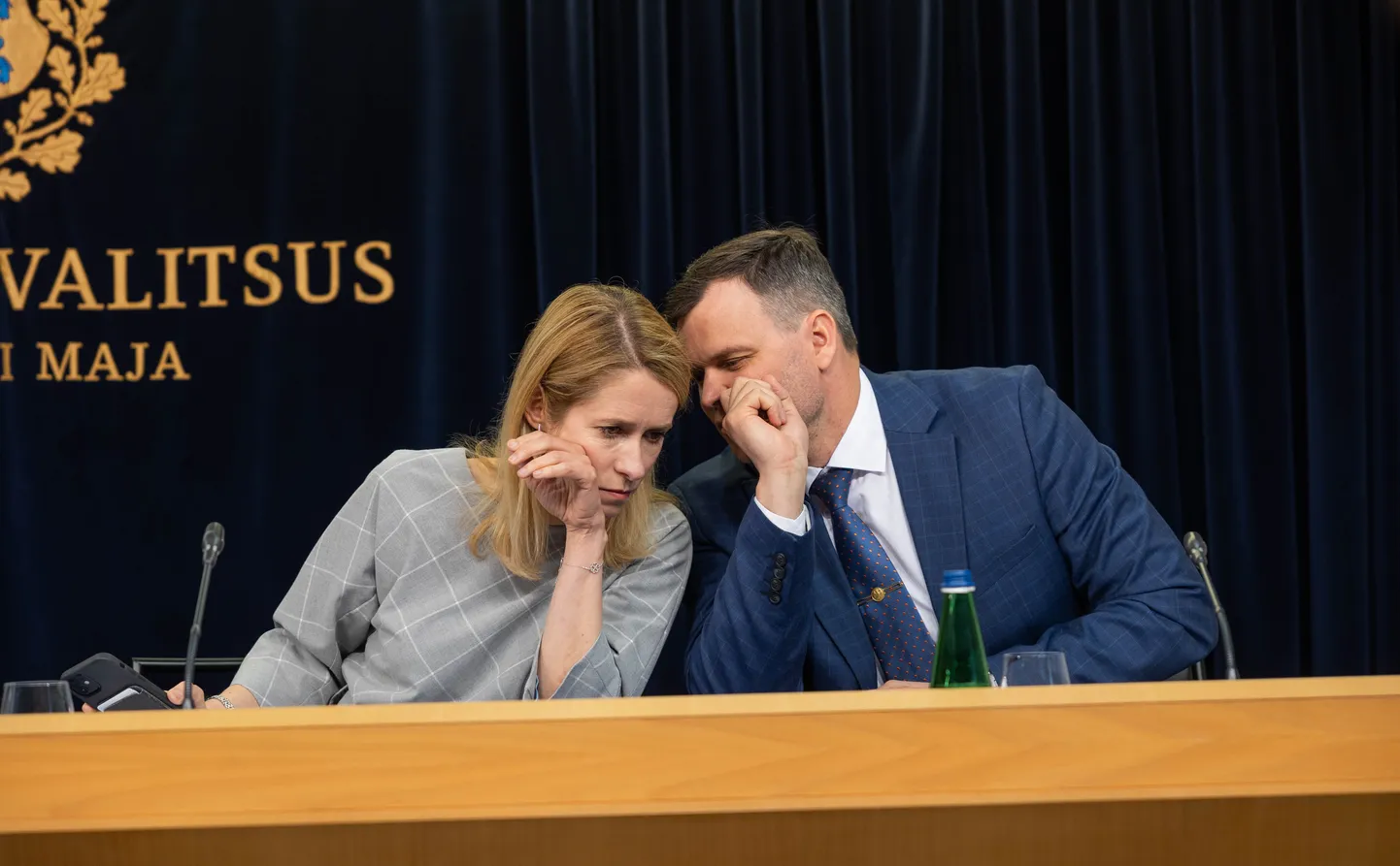 Peaminister Kaja Kallas ja keskkonnaminister Madis Kallas