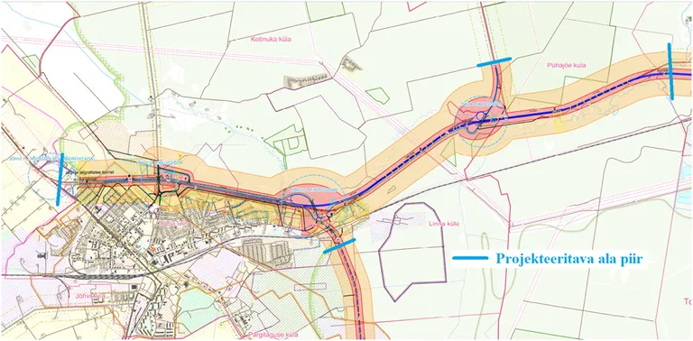 Plaanitav 10kilomeetrine teelõik ulatub Jõhvi lääneservast Voka teeristi lähedale.