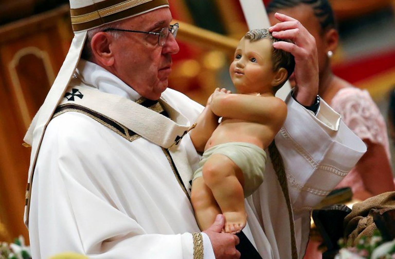 Папа Римский Франциск на рождественской мессе