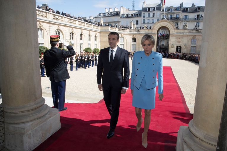Emmanuel Macron ja ta naine Brigitte Macron