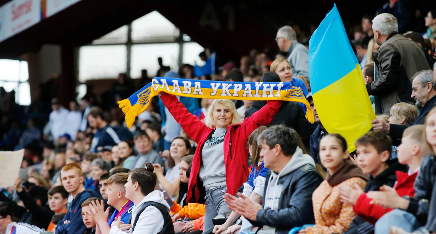 Pilt Dõnamo viimaselt heategevuslikult mängult 4. mail Baselis.