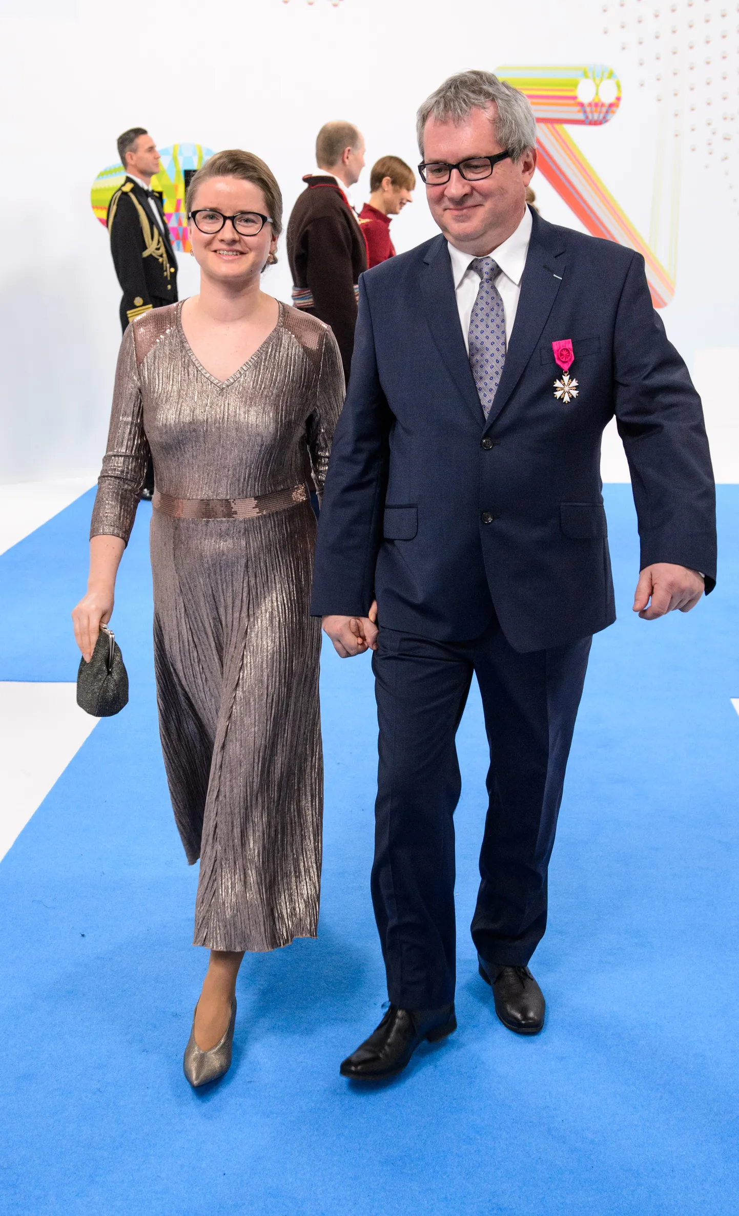 Kanuti Gildi SAALI kunstiline juht Priit Raud ja Katre Väli.