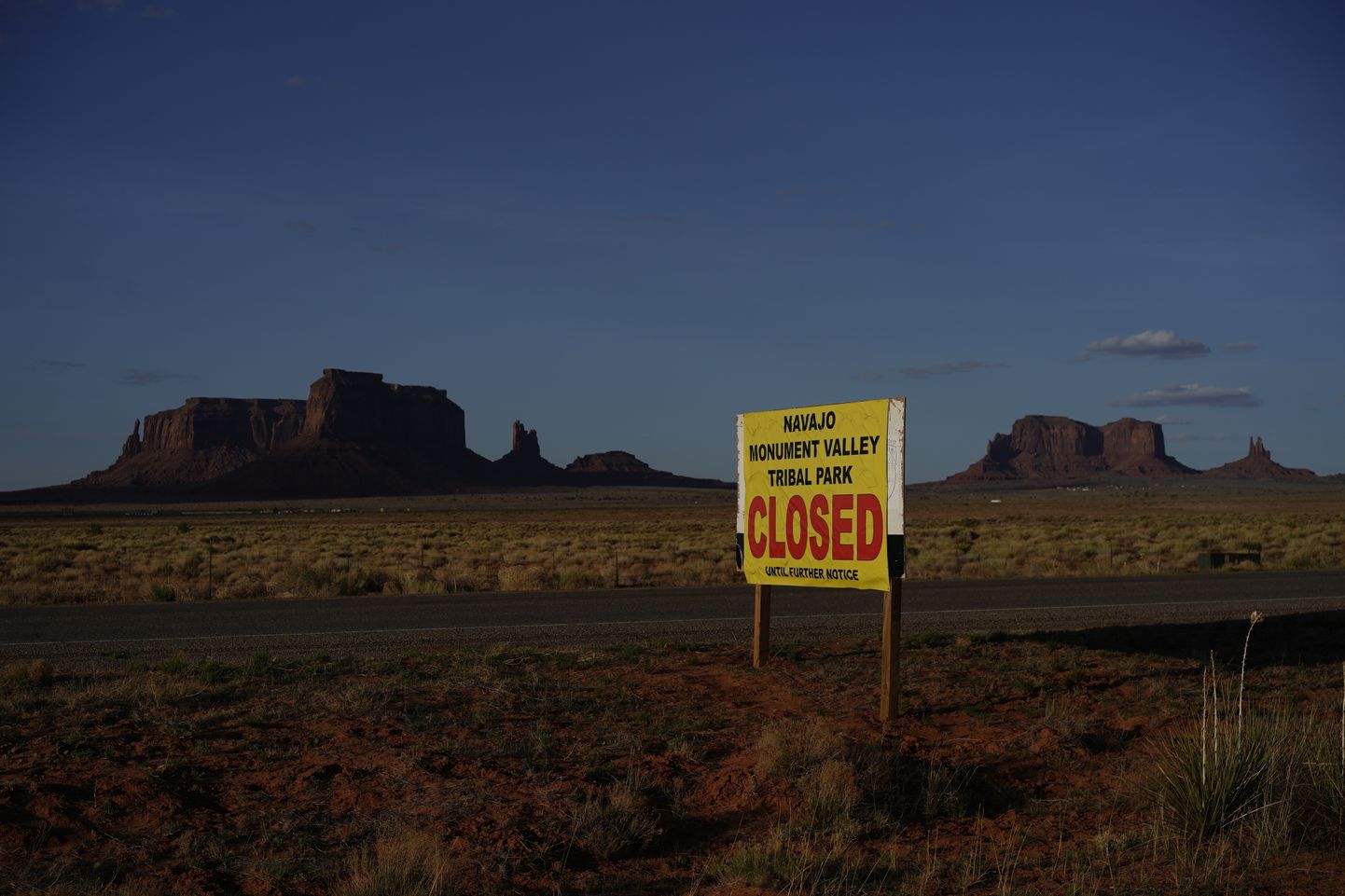 Navaho Monumentide oru ala suleti, et kaitsta hõime koroonaviiruse eest.