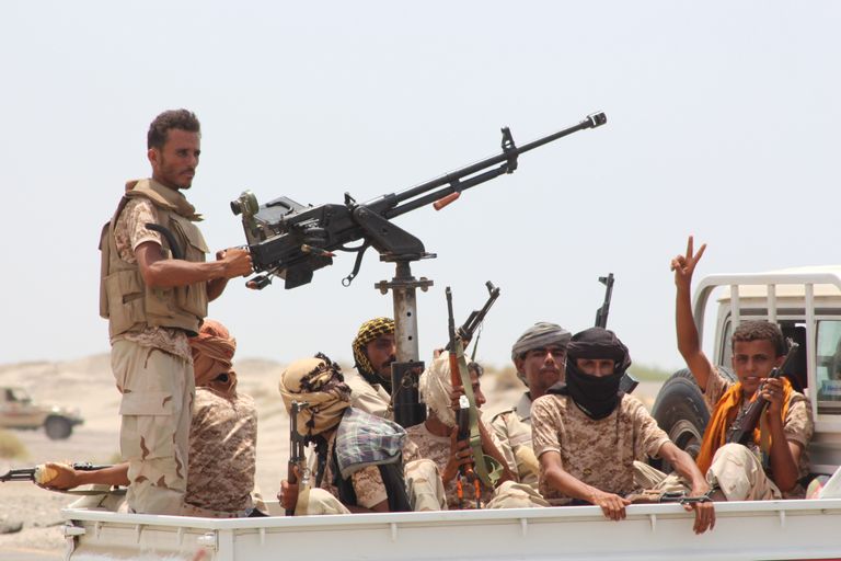 Jeemeni valitsusmeelsed võitlejad.