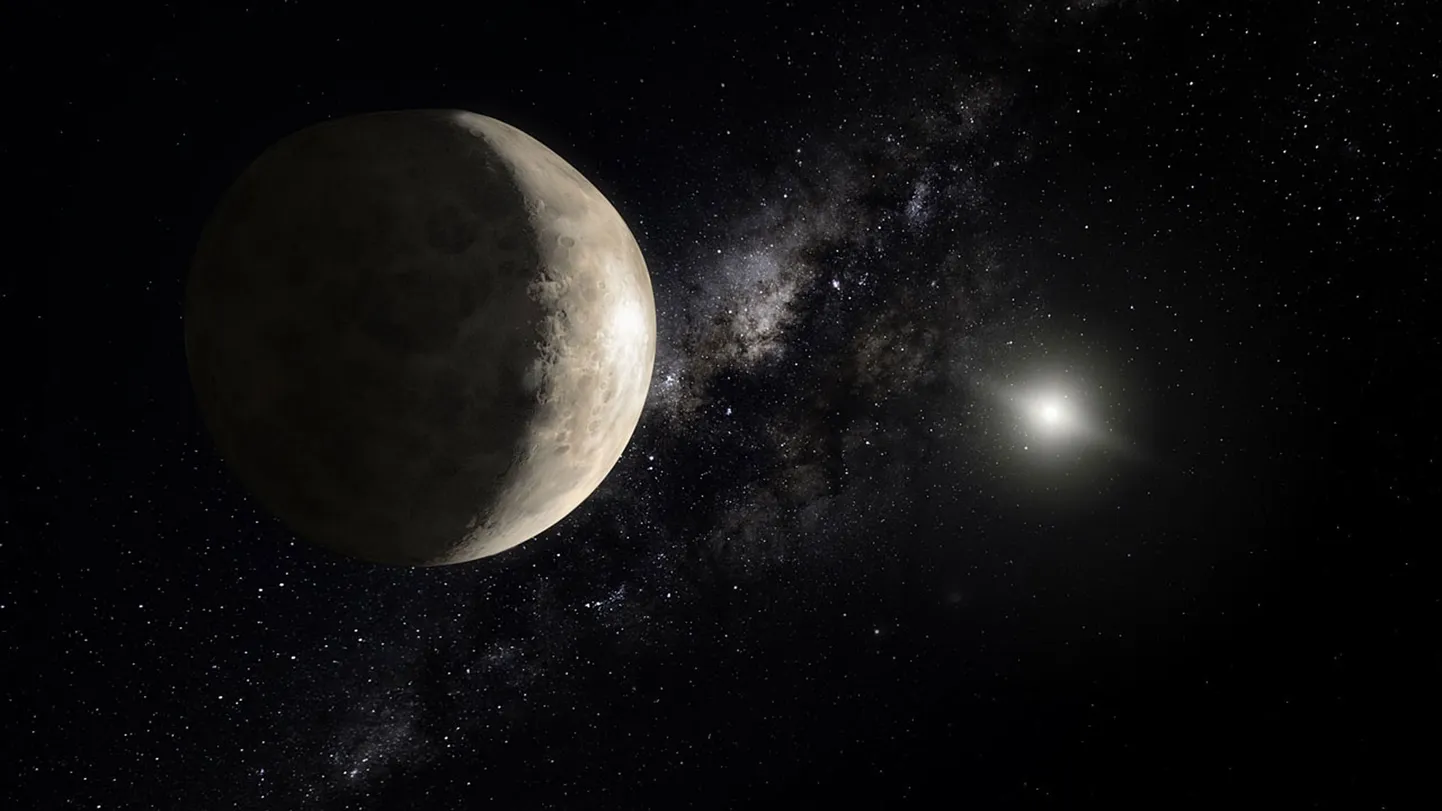 NASA kunstniku arvutijoonistus Makemakest
