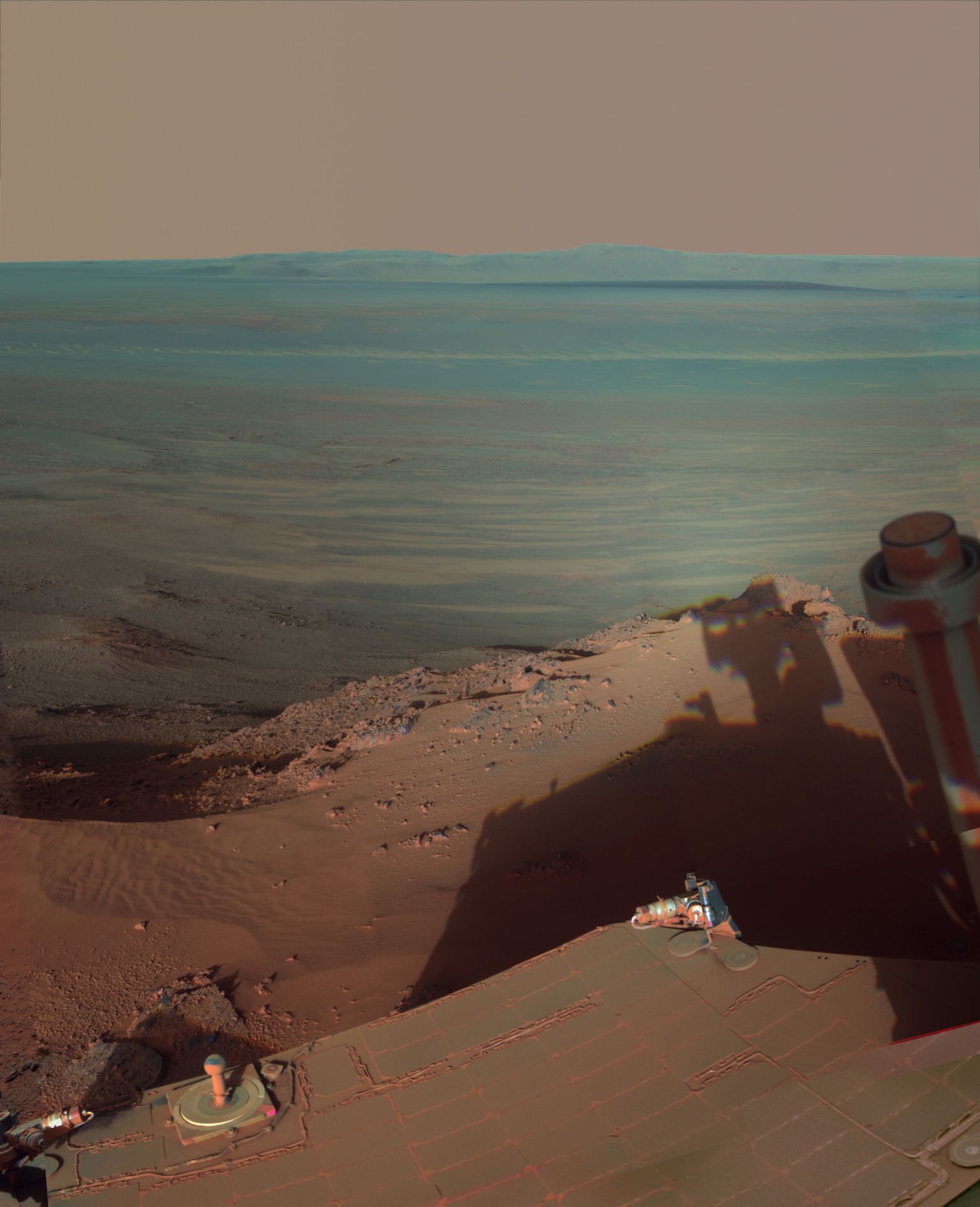NASA kulgur Opportunity tegi pildi Marsi päikeseloojangust