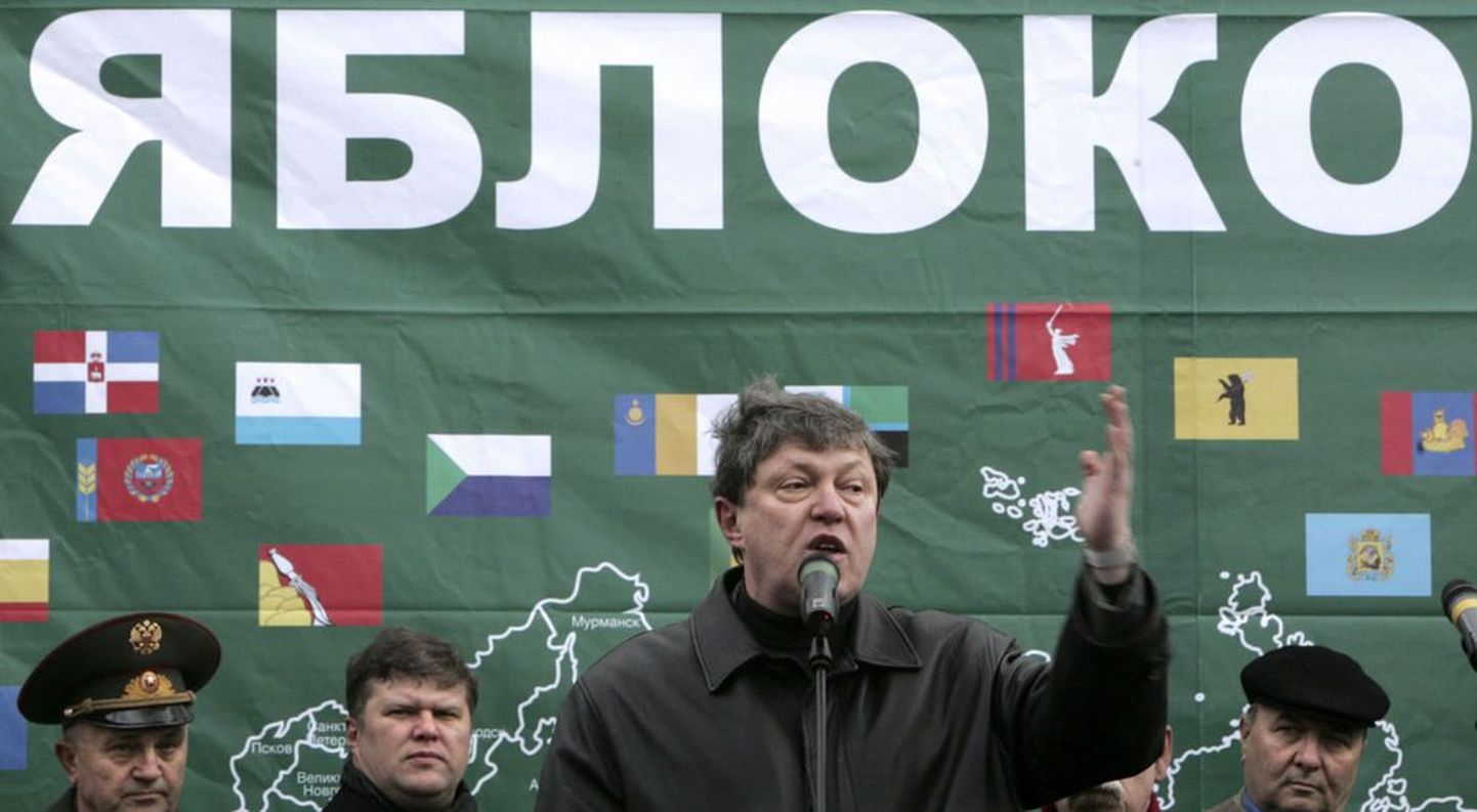 Vene vasakliberaalse erakonna Jabloko asutaja ja kauaaegne juht Grigori Javlinski .