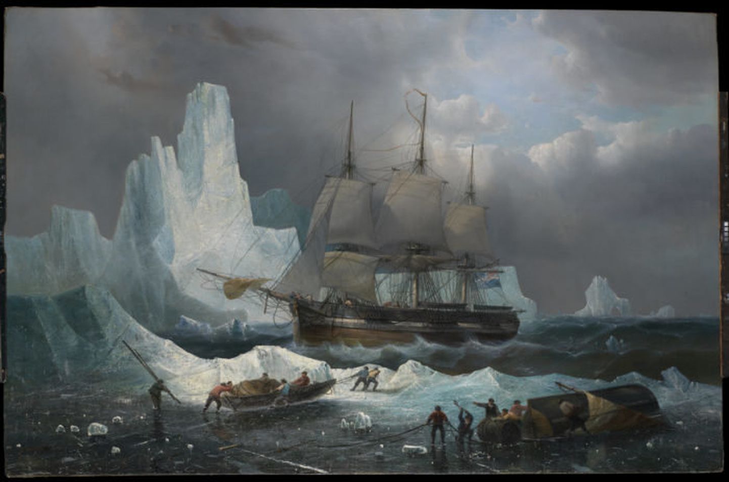 HMS Erebus koos sõsarlaeva HMS Terroriga jõudsid 1846. aastal Arktikasse, kus jäädi jäävängi kaheks talveks ja nende vaheliseks suveks.
