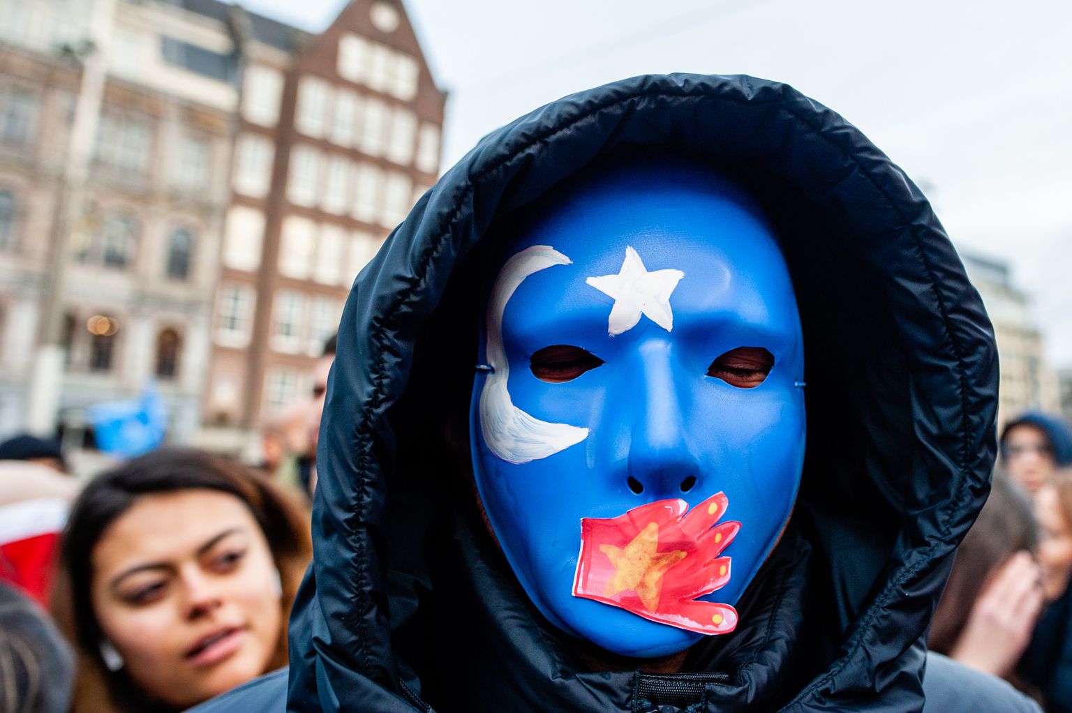 Eelmisel aastal Amsterdamis korraldatud solidaarsusprotestil uiguuride õiguste kaitseks.