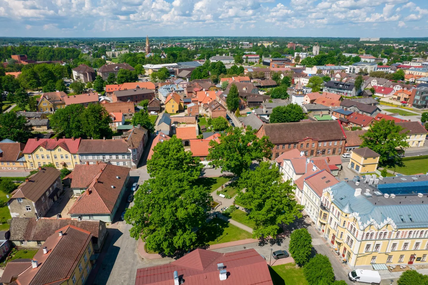 Vaade Viljandi vanalinnale. Pilt illustratiivne