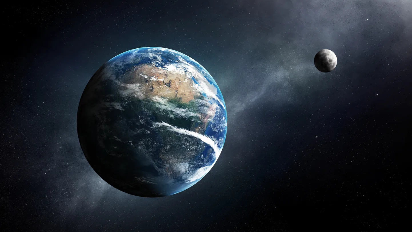 NASA 3D arvutijoonistus Maast ja Kuust