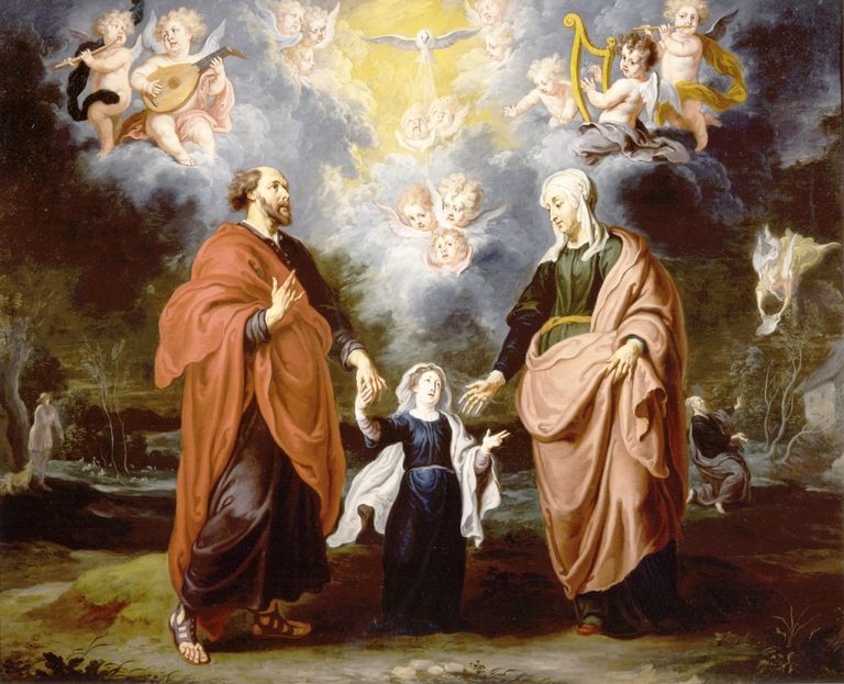 Виллем ван Херп. Йоаким и Анна - родители Марии (XVII век).