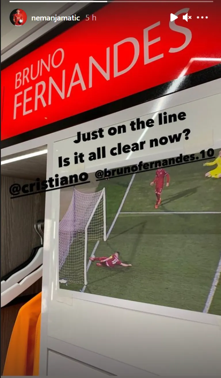 Nemanja Matic viskas Portugali mängijate üle nalja.