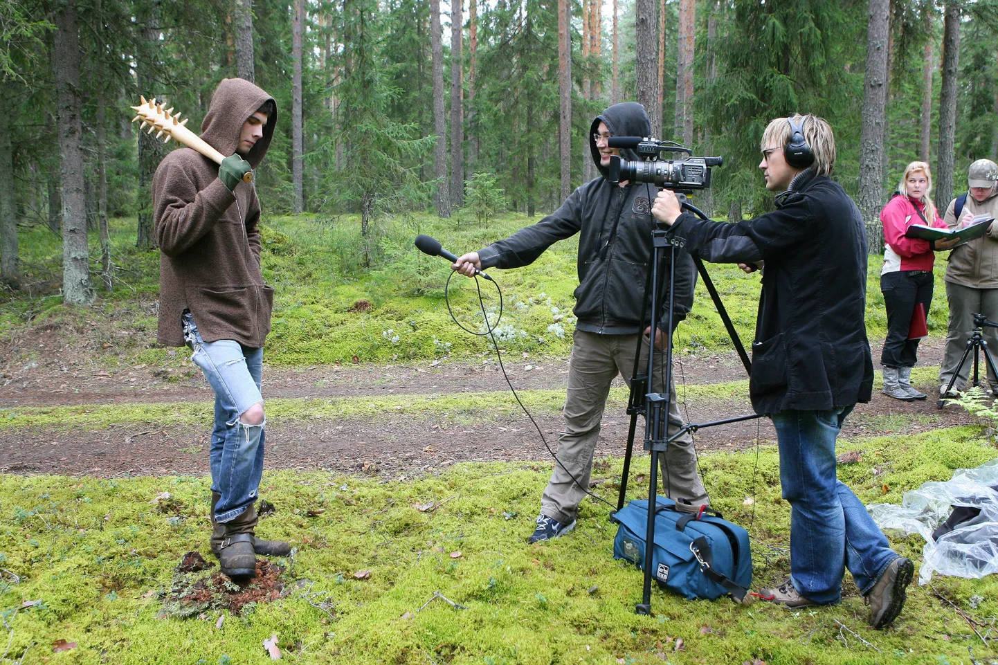 Saate «Selgeltnägijate tuleproov» salvestus. Pildil Teur