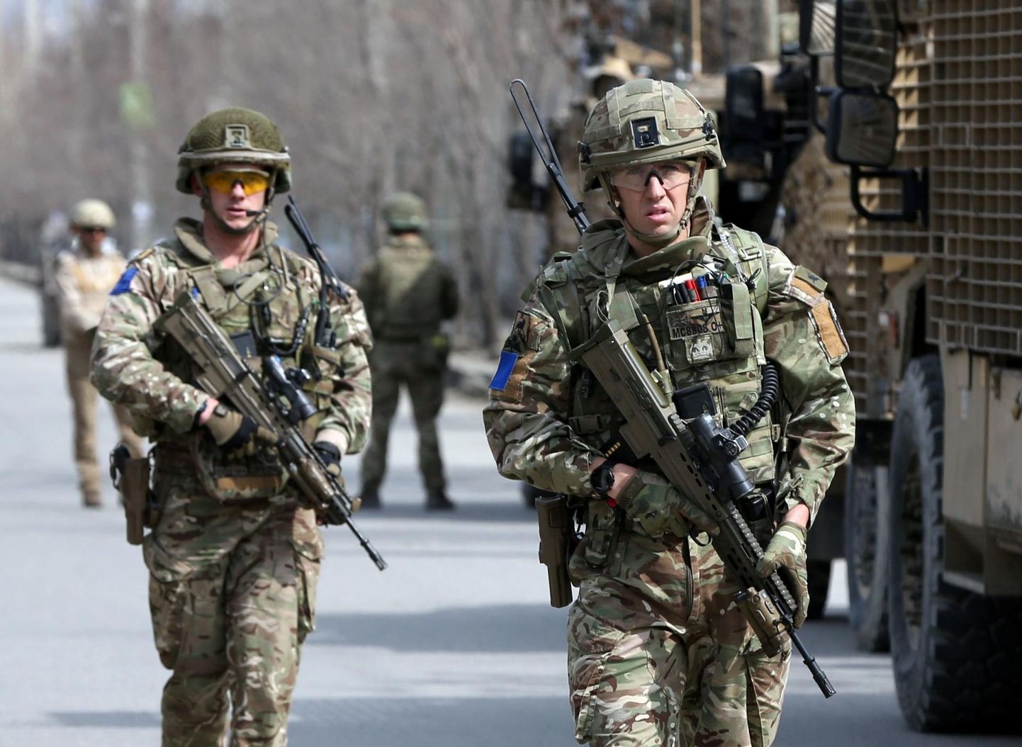 Resolute Supportil teenivad Briti sõdurid Kabulis. 