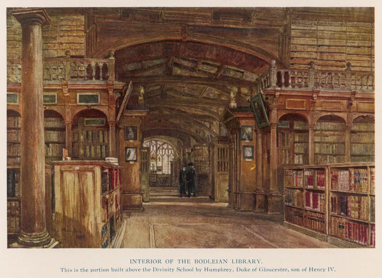 Bodleiani raamatukogu sisevaade aastast 1903.