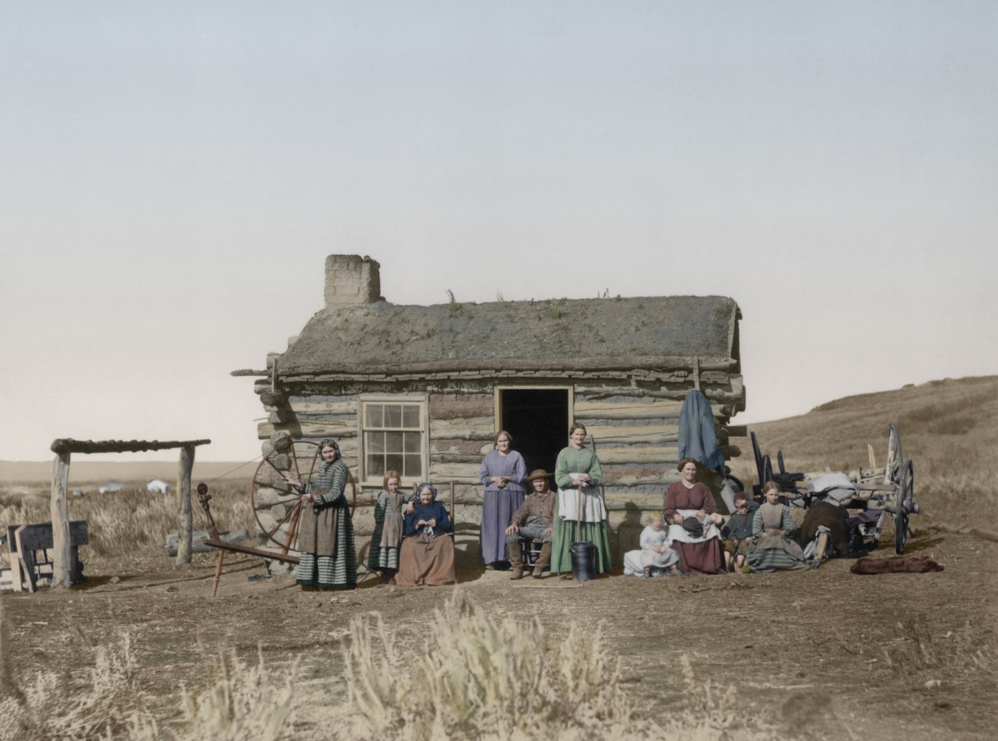 Mormoonide pere Great Salt Lake Valleys. Pilt on illustreeriv.