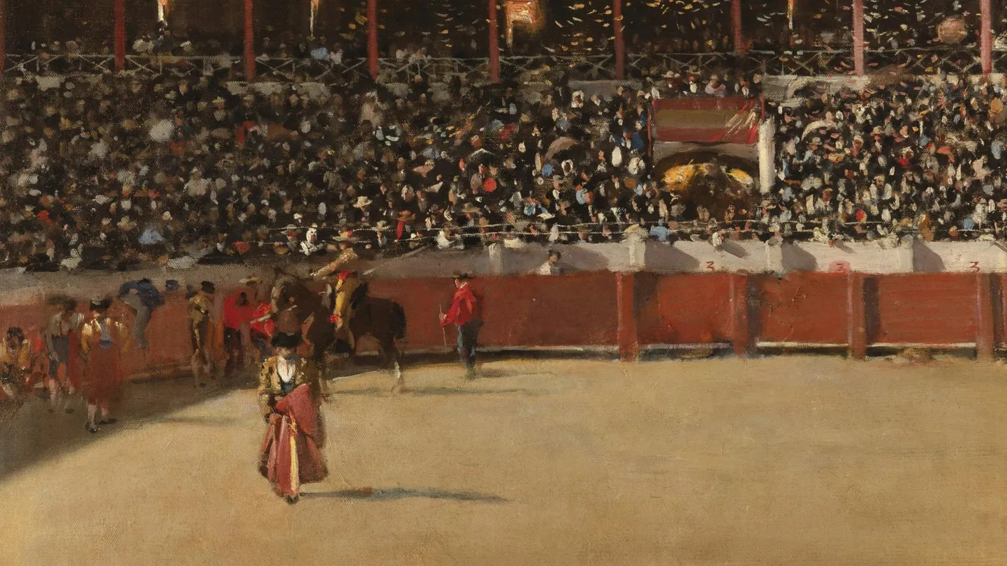 Ramon Casas, «Härjavõitluse areen» (dateerimata, õli).