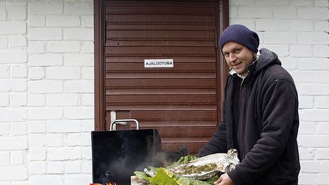Kähkukas kala ja baklažaaniga