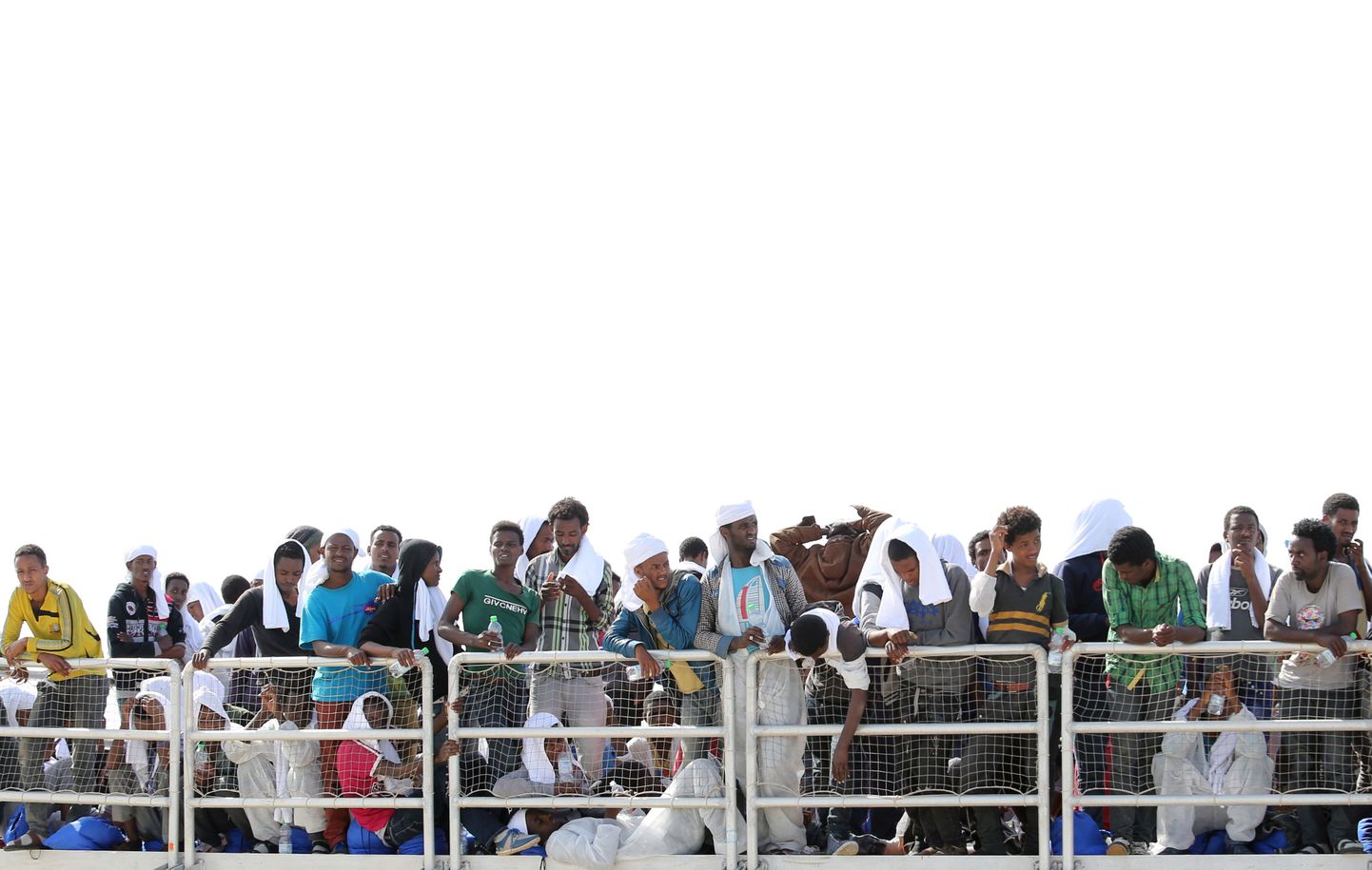 Põgenikud Vahemerel MSFi laeval.