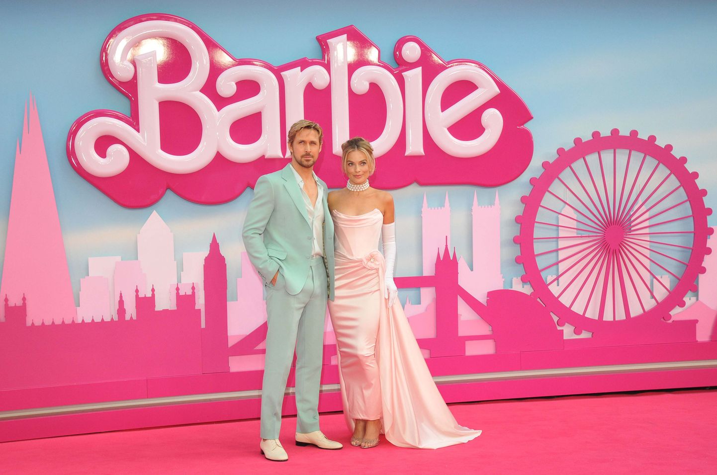 Ryan Gosling ja Margot Robbie «Barbie» Ühendkuningriigi esilinastusel Londonis 12. juulil 2023.