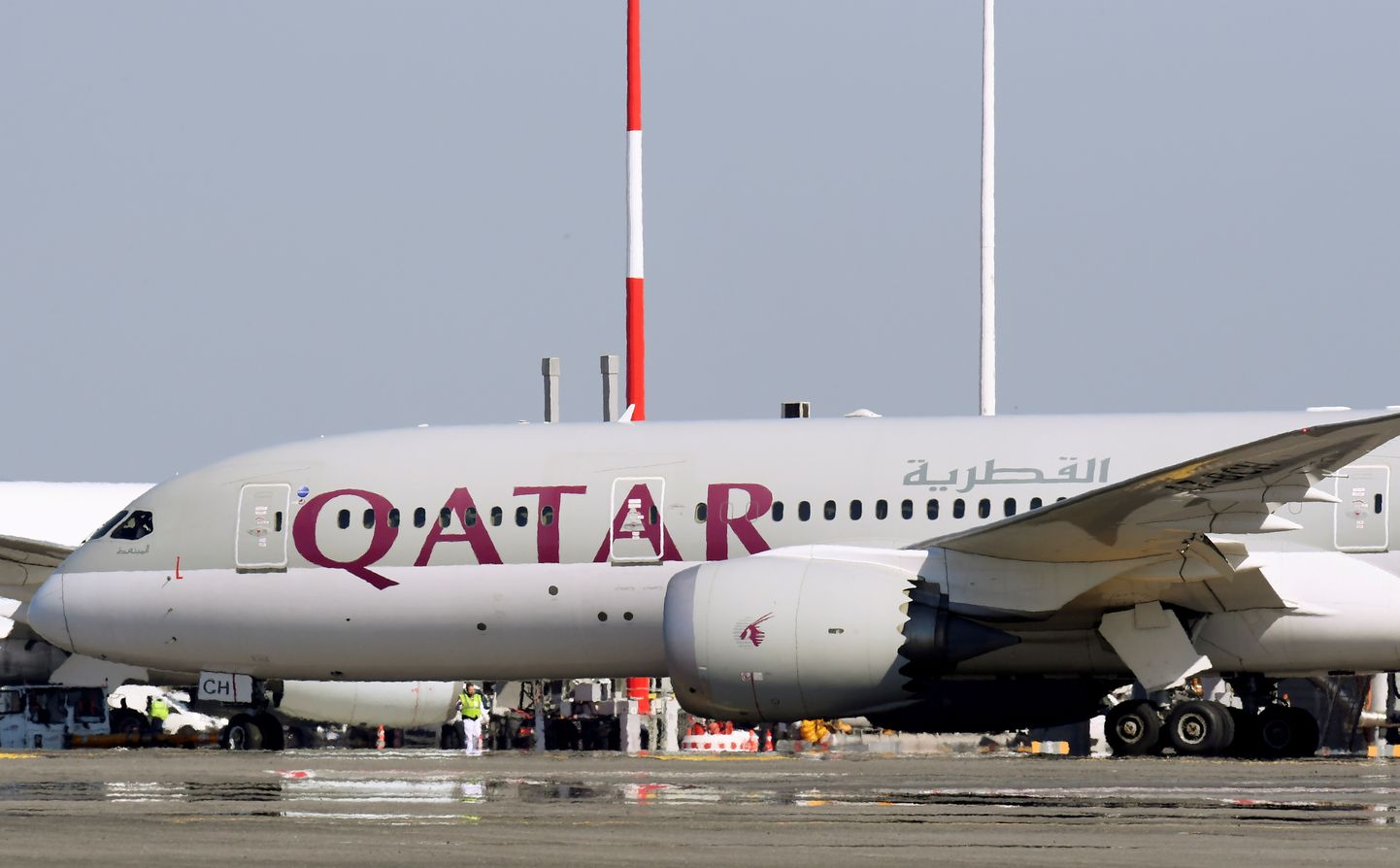 Qatar Airwaysi lennuk Boeing 7878 Dreamliner Roomas Itaalias 2019. aastal. REUTERS/Alberto Lingria/File Photo