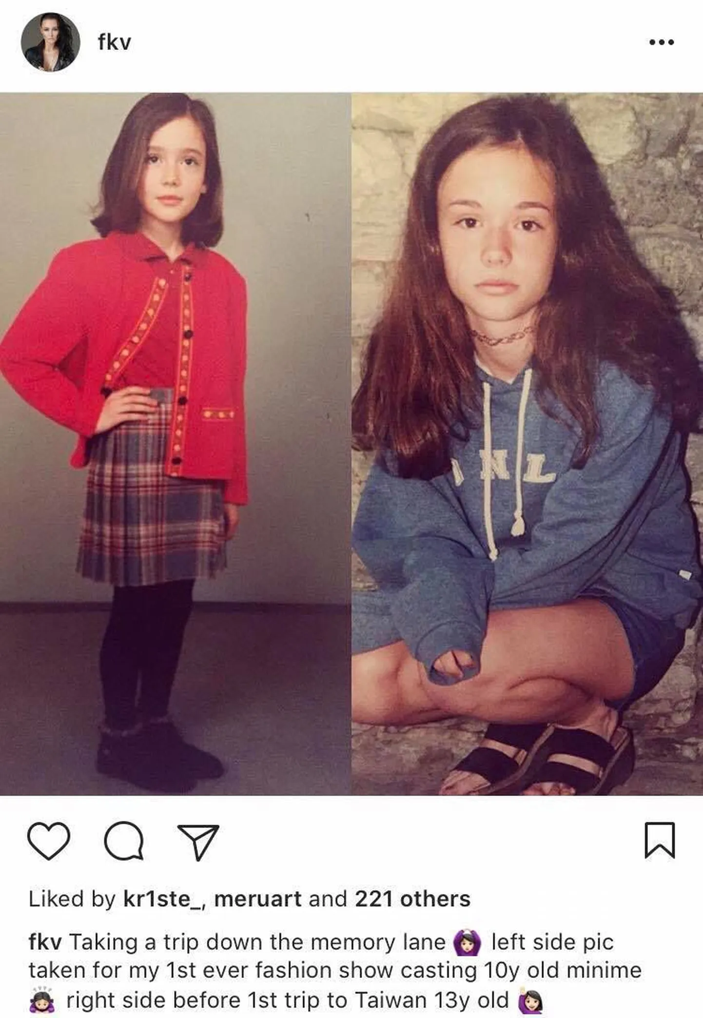 Tanel Padari ekskallima, seltskonnastaari ja modelli Evely Ventsli noorpõlve foto
