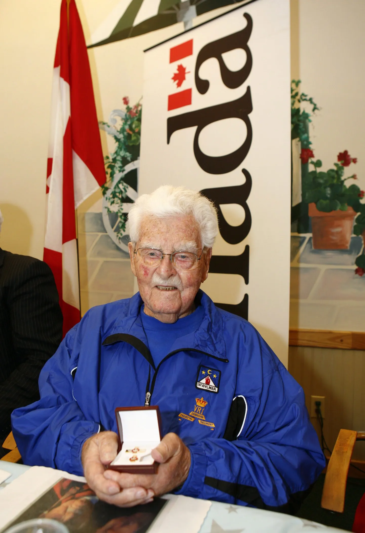 Esimese maailmasõja veteran, kanadalane John Babcock vähem kui kaks aastat enne oma surma.
