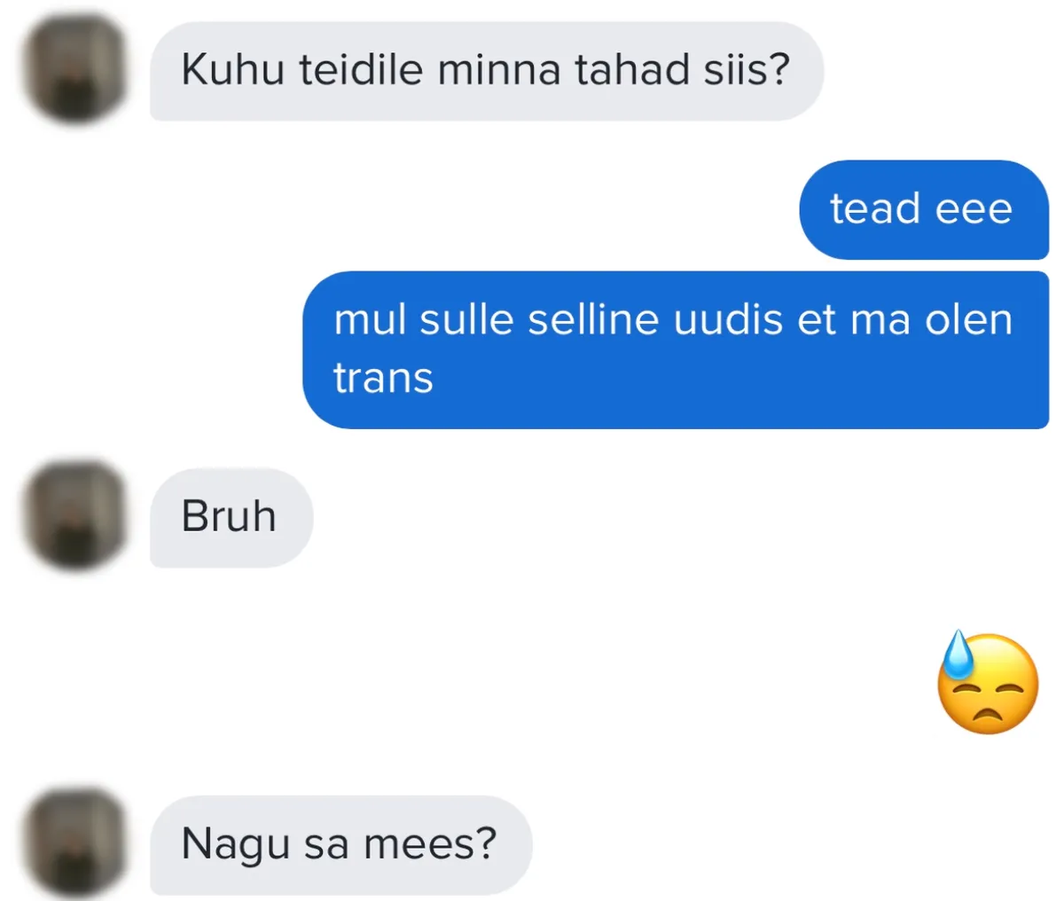 Ekraanipauk kohtinguäpi vestlusest
