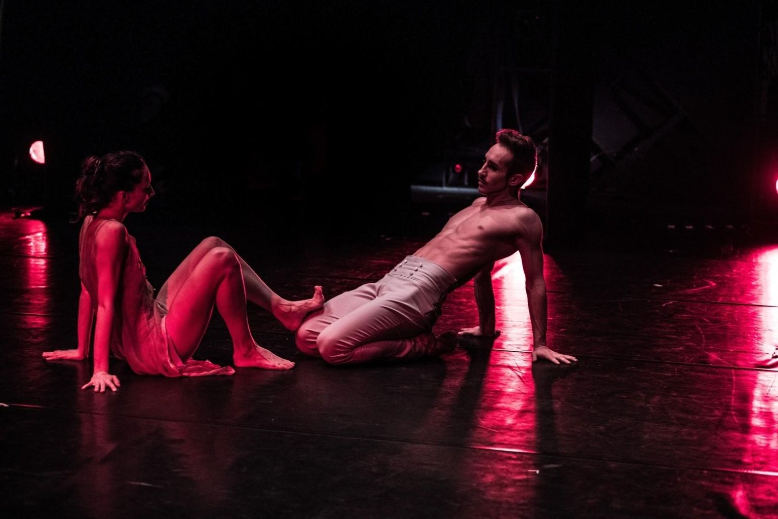 Aleassia Campidori (Anna) ja Alessandro Torrielli (Vronski) balletis «Anna Karenina» Vene Teatris.