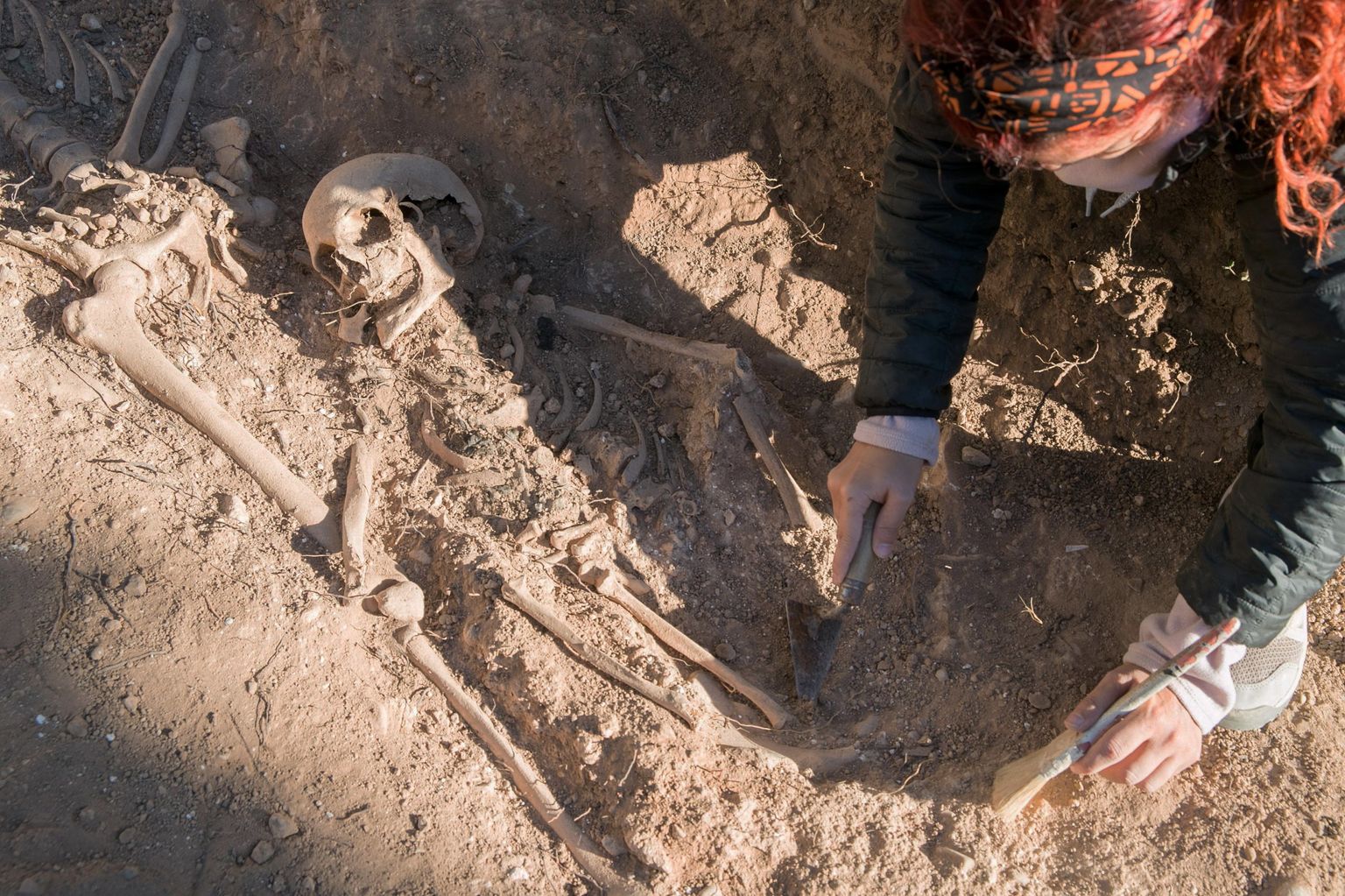 Hispaania arheoloogid kaevamas välja inimluustikku