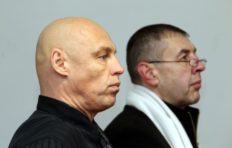 Imre Arakas ja Enriko Kasemaa 2011. aasta detsembris kohtupingis. Foto: Liis Treimann.