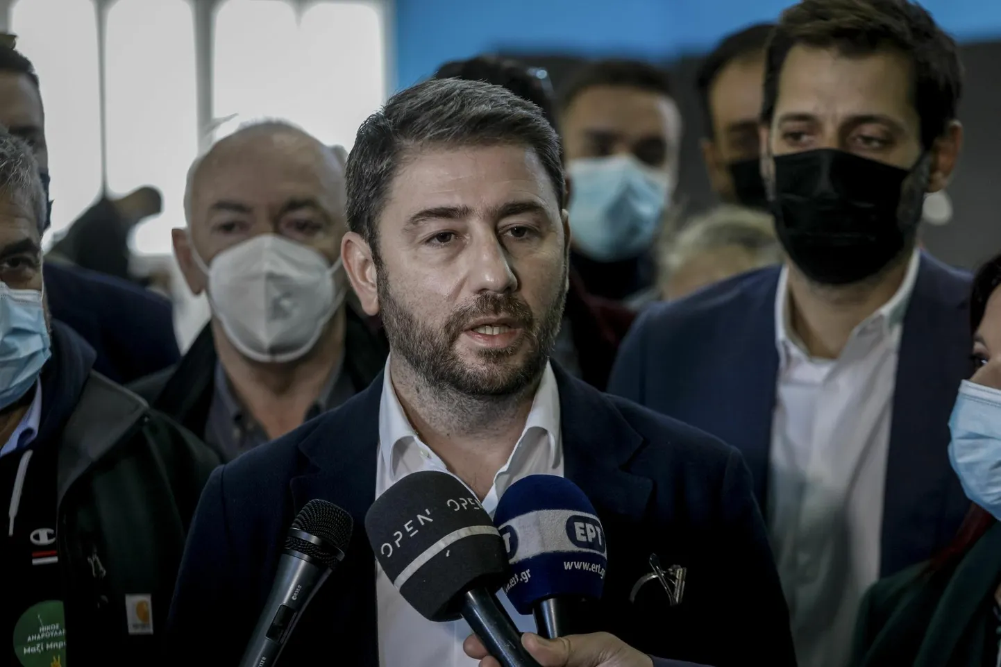Kreeka vasakerakonna PASOK esimees Nikos Androulakis mullu detsembris Ateenas.