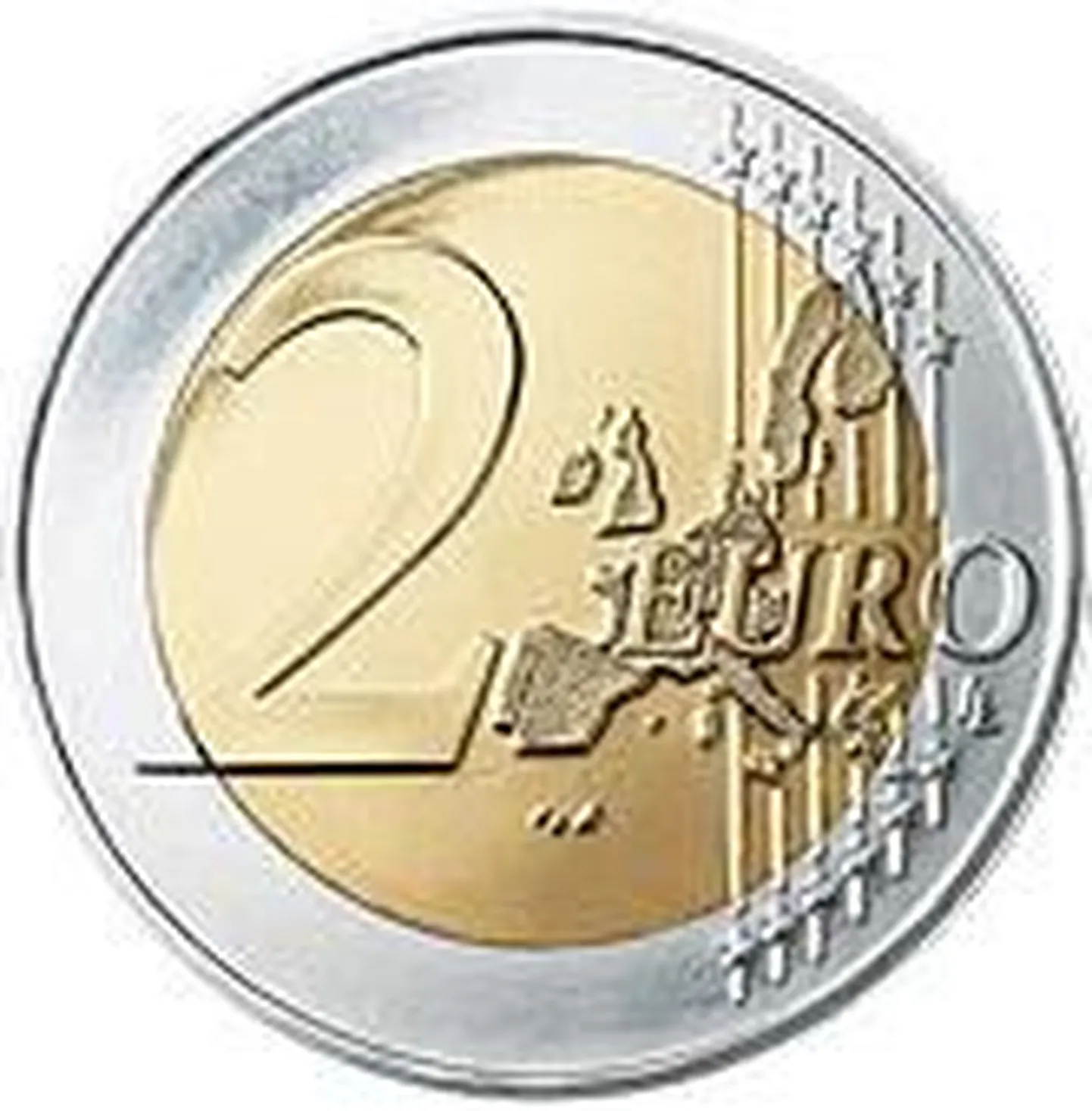 Аверс монеты в 2 евро