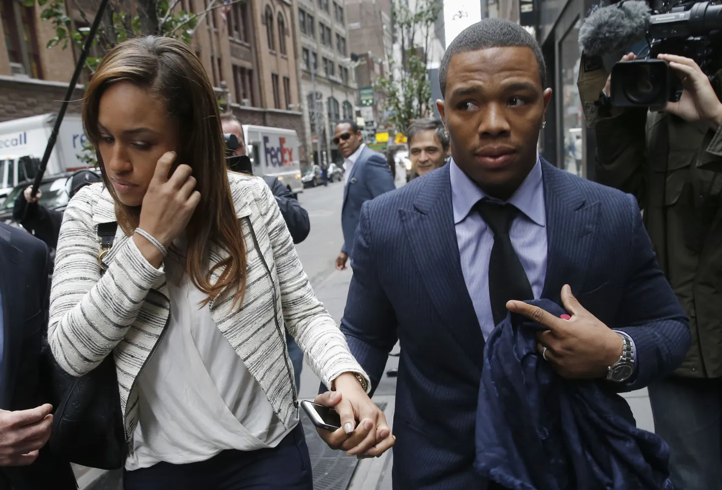 Ray Rice oma naise Janayga.